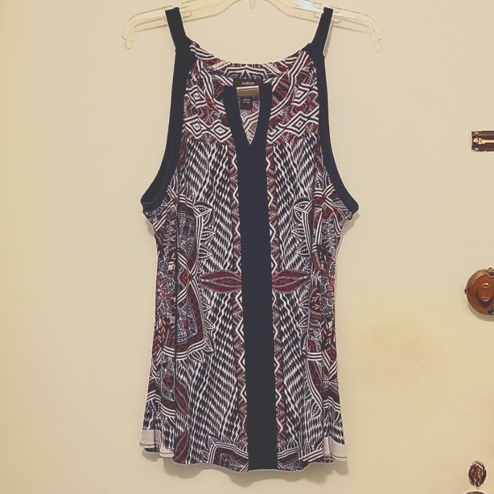 Embellished print top